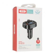 Fm модулятор XO BCC03 car charger 18W Bluetooth+QC3.0 Quick Charger