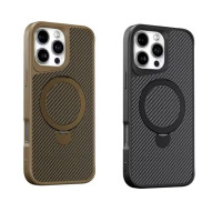 Чохол Metal Buttons with Magnetic Safe Carbon Ring Iphone 16 Pro