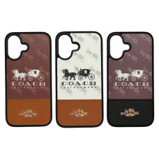 Чохол Coach Leather Iphone 15 Pro Max