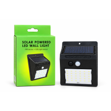 Вуличний ліхтар з вмонтованою сонячною панеллю Solar Wall Lamp 30 (100 шт) з датчиком руху