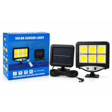 Вуличний LED ліхтар з дистанційною сонячною панеллю 128-6 COB (60 шт)