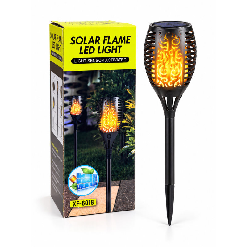 Садовий ліхтар з ефектом полум'я Solar Flame Led Light XF-6018 50 см (50 шт)
