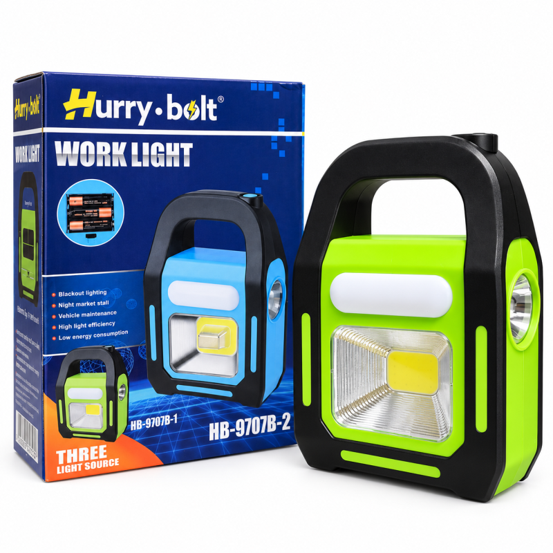 Ліхтар Hurry bolt HB-9707A ручний - акумуляторний з сонячною панеллю (60 шт)