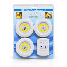 Комплект LED світильників з пультом та таймером LED light with Remote Control Set (3 світильники) (8