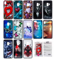 Чехол iPefet Glass рисунок Samsung S8 Plus