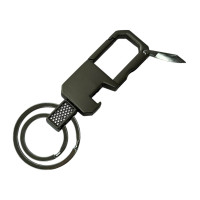 Брелок-карабін для авто ключів з відкривашкою