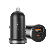 АЗУ XO CC56 mini car charger A+C single port 30W/simultaneous 5V3A