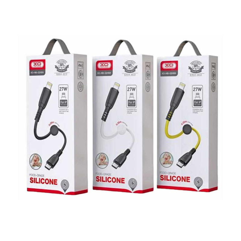 Кабель XO NB247 Suluo Series Portable Silicone 6A Micro Data Cable L=25cm with Cable Clip