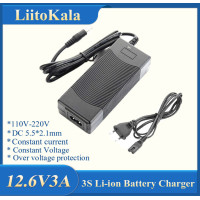 Зарядний пристрій LiitoKala 12.6V3A+EU