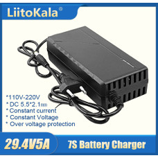 Зарядное устройство LiitoKala 29.4V5A+EU