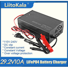 Зарядное устройство LiitoKala 29.2V10A+EU+Clip