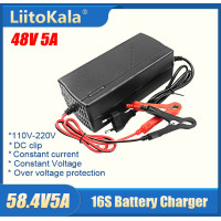 Зарядний пристрій LiitoKala 58.4V5A+EU+Clip