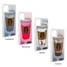 Чехол жидкие блестки Starbucks Coffee iPhone 12 Pro Max