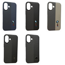 Чохол Brand's Car Eco leather, metal logo Iphone 13