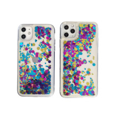 Чехол жидкие блестки Паетки iPhone Xs