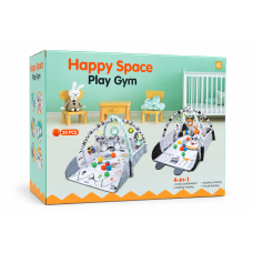 Дитячий розвивальний килимок Happy Space Play Gym 4 в 1 з підвісними іграшками  351-1A-1B (8 шт)