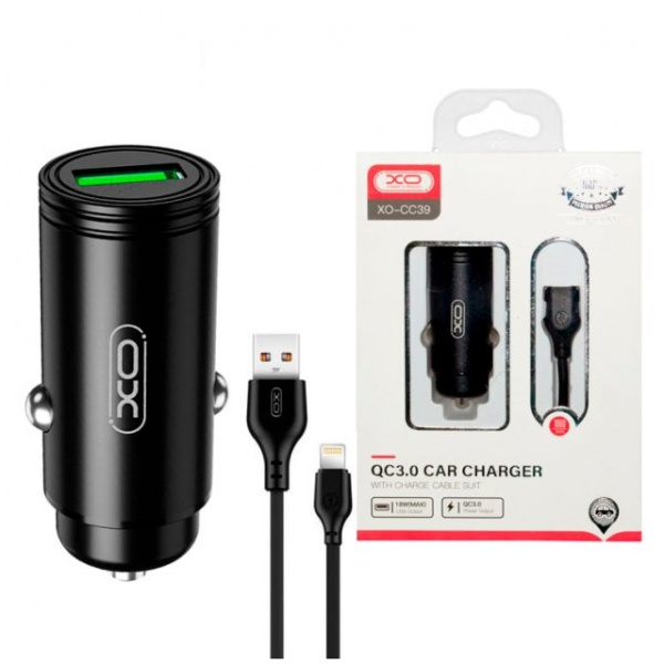 CC39  QC3.0  18W Car charger with Lighting suit(NB103)