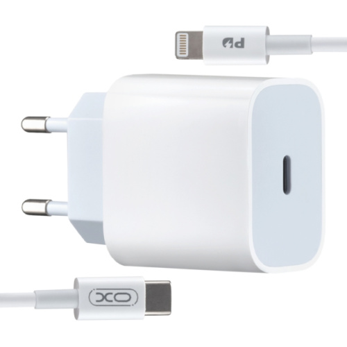 СЗУ XO L40 PD 18W Single port charge whit Lightning cable