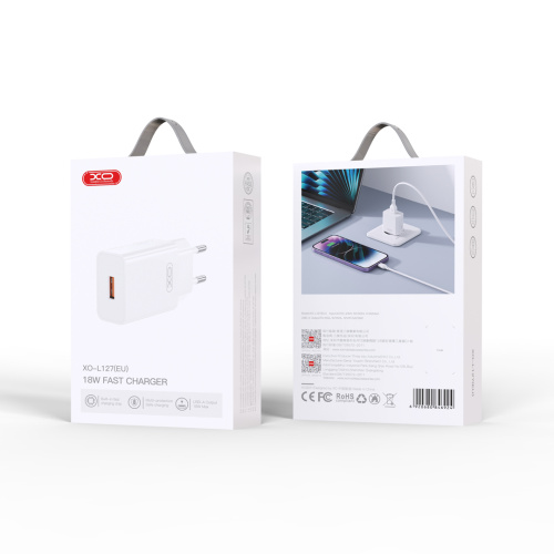 СЗУ XO L127 USB-A QC18W Fast Charging Charger